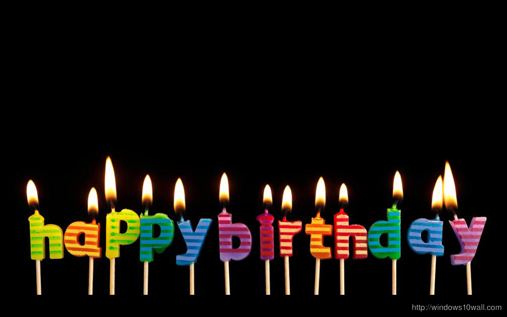 Birthday Celebrations with Candles Background Picture