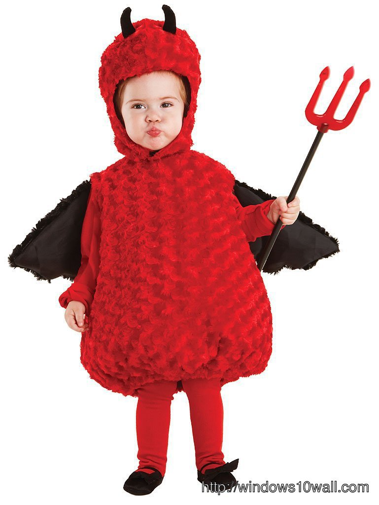 Devil Baby Costume Background Wallpaper