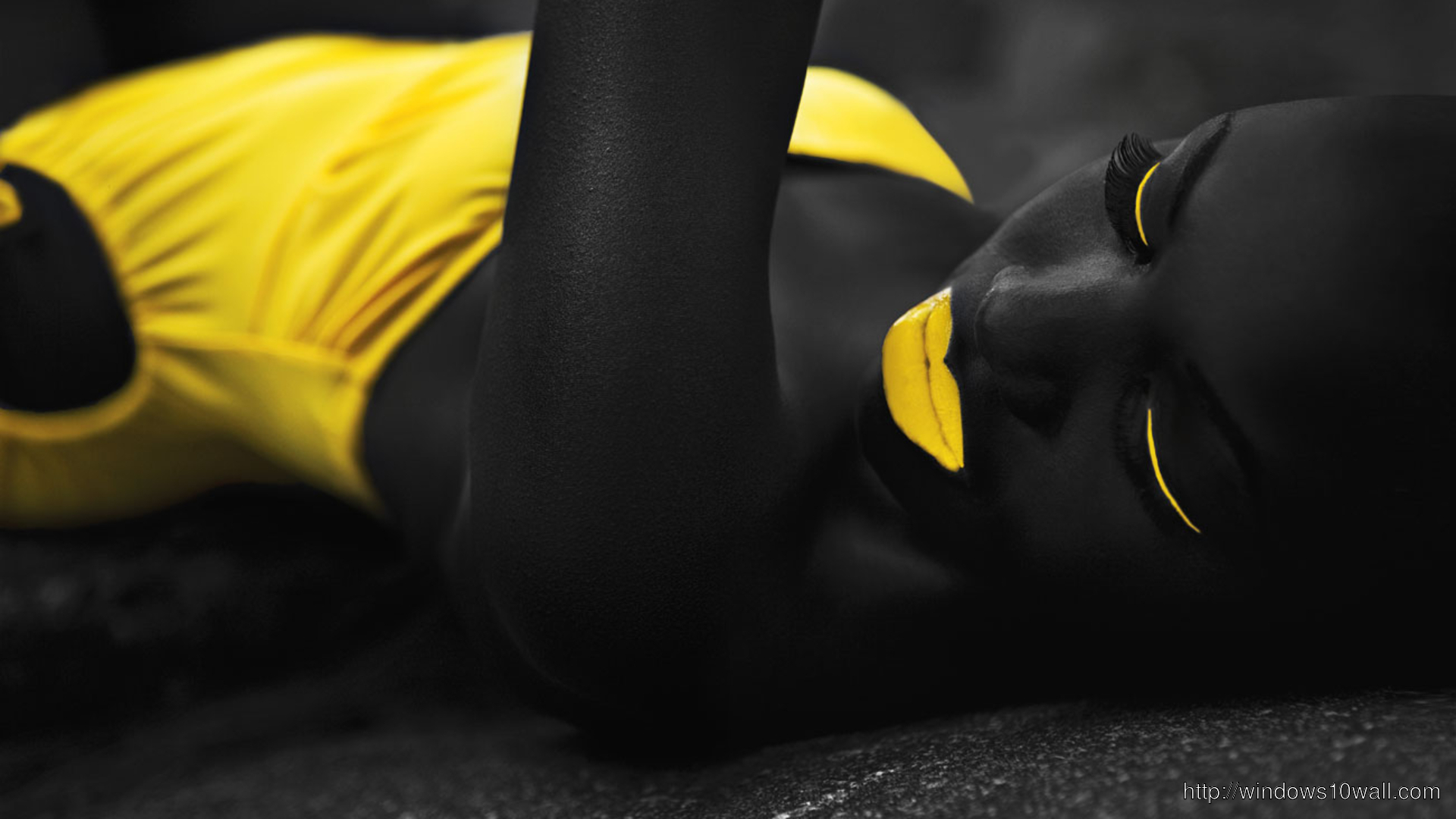 yellow and black girl hd Wallpaper