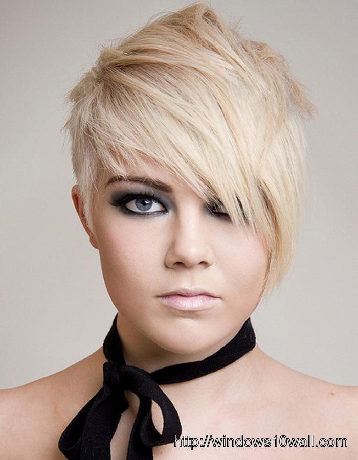 Short Hairstyle Ideas Women Thick Hair Round Face