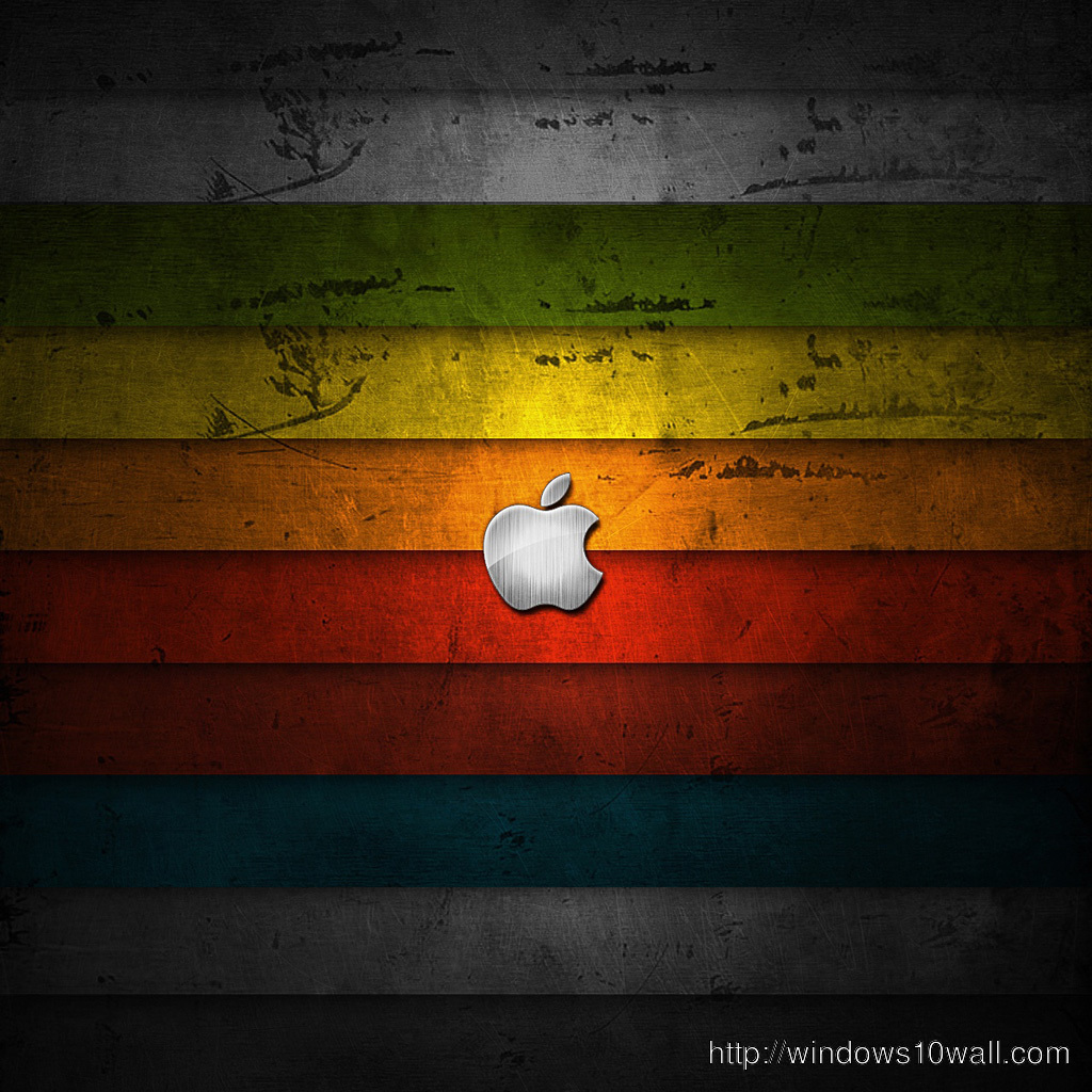 Colored Apple iPad Wallpaper