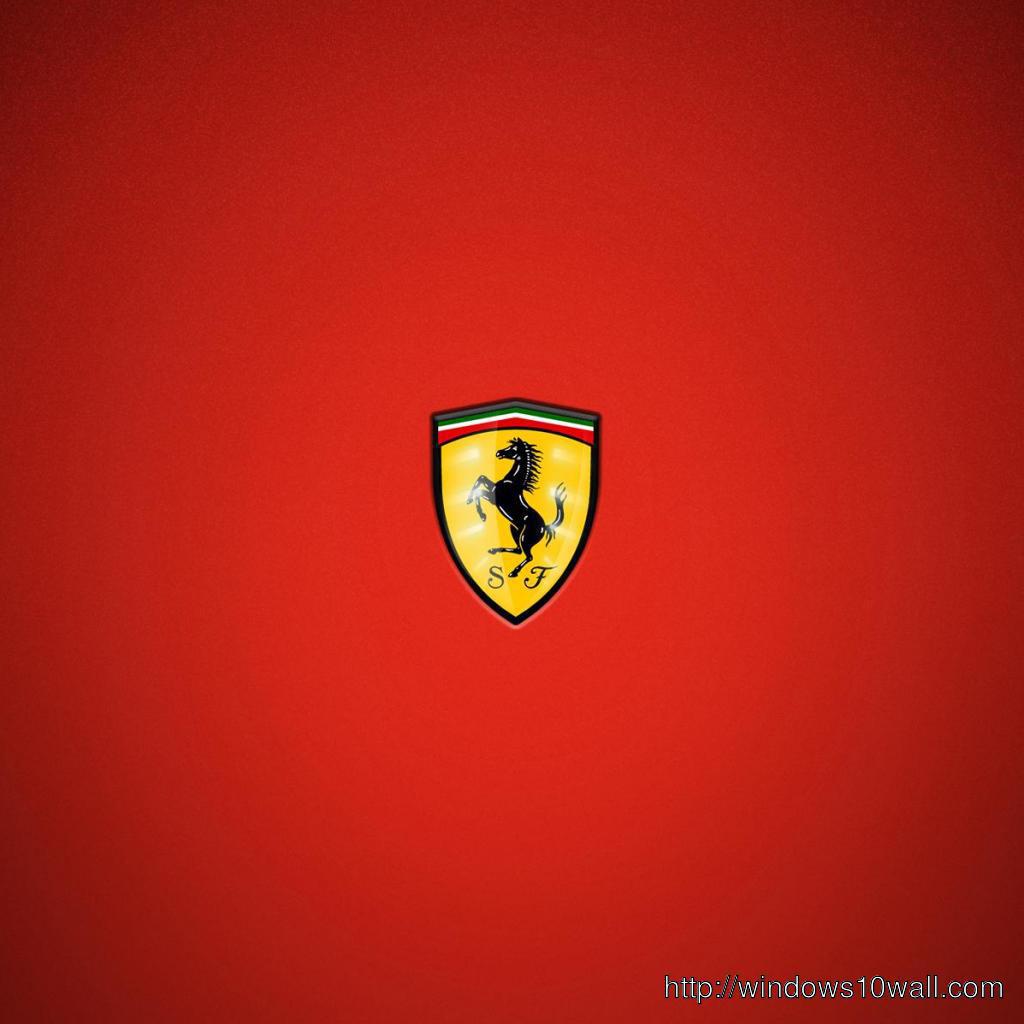 Ferrari Logo iPad background Wallpaper