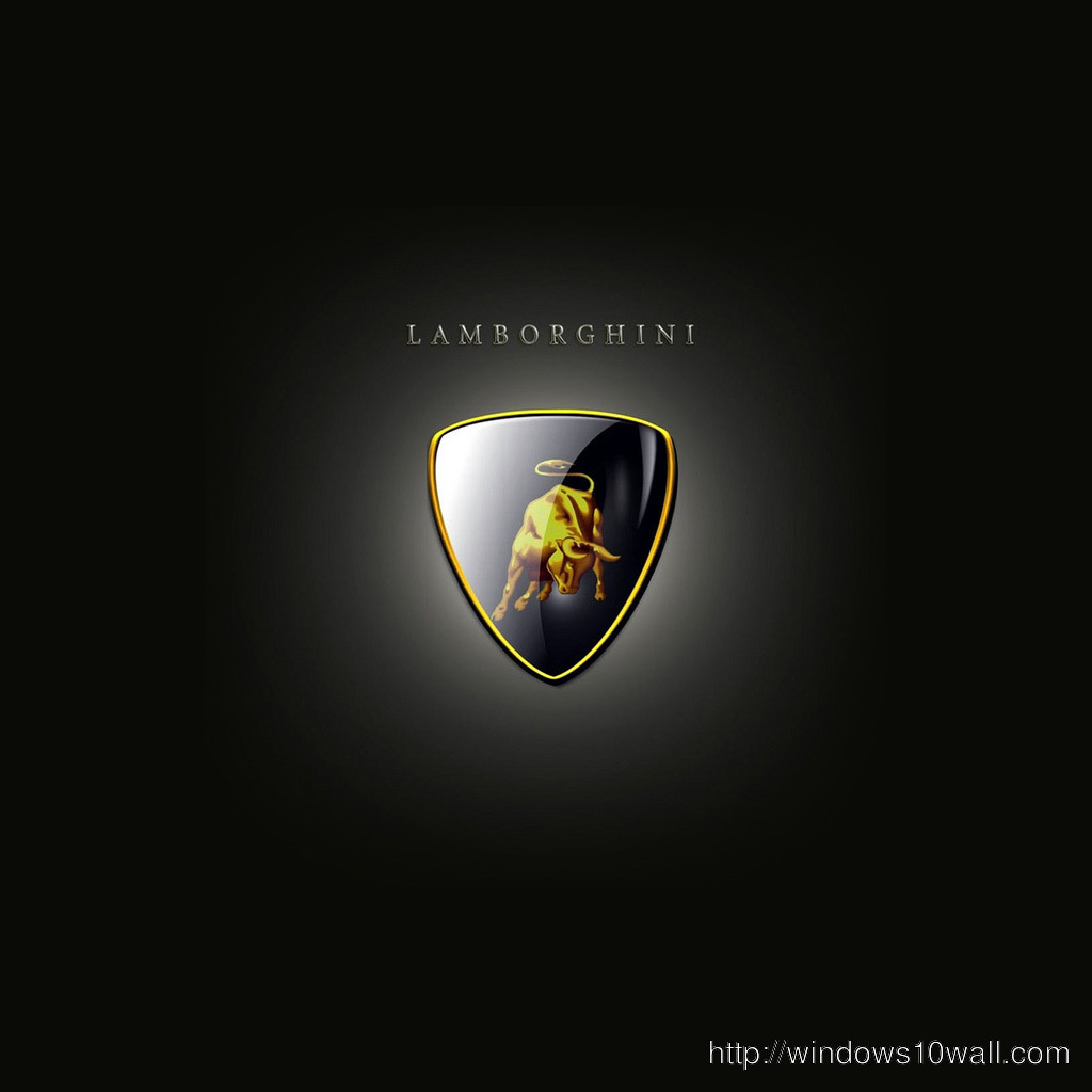 lamborghini logo iPad Background Wallpaper