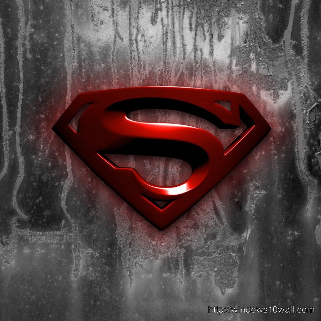 superman logo Red iPad Background Wallpaper