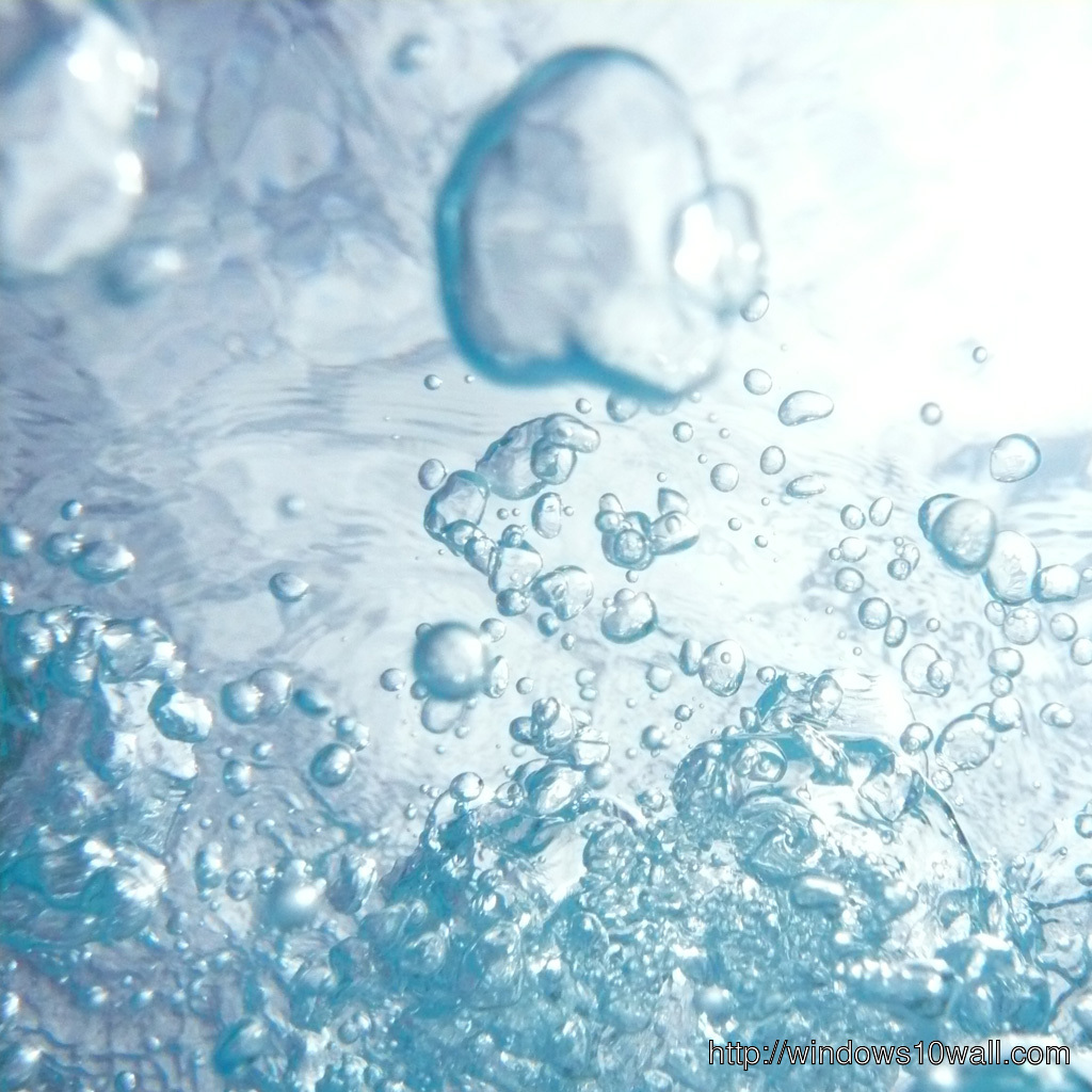 Water Bubbles iPad Background Wallpaper